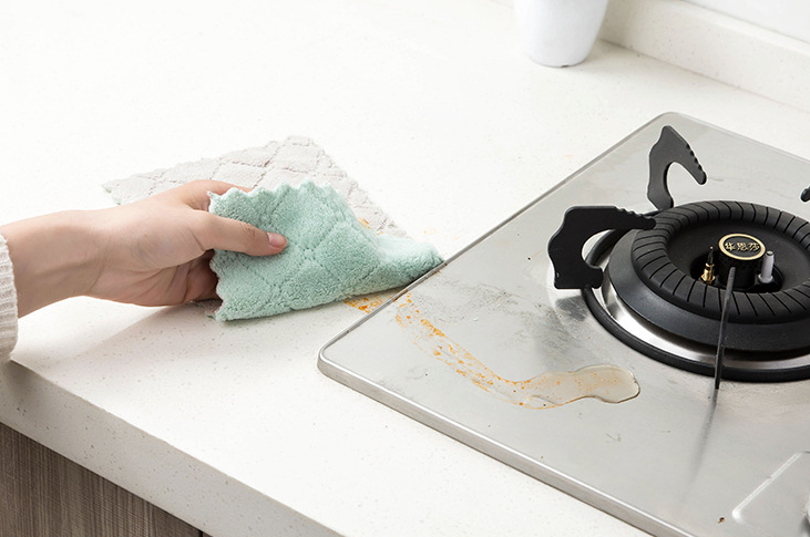 Kitchen dishcloth Water absorbent and oil-free towel