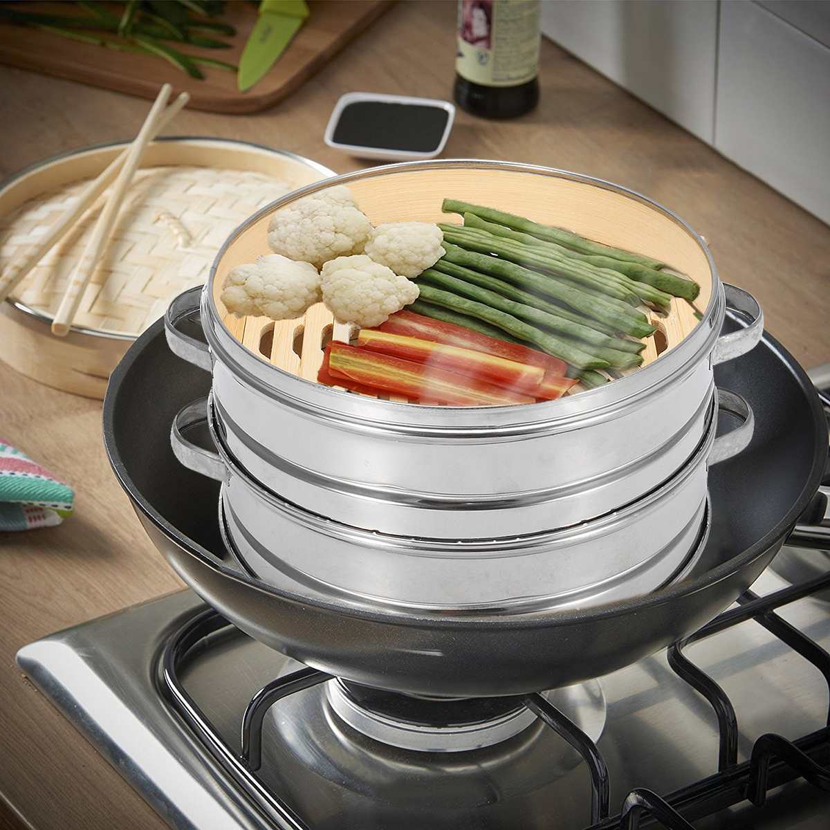 Commercial Bamboo Steamer