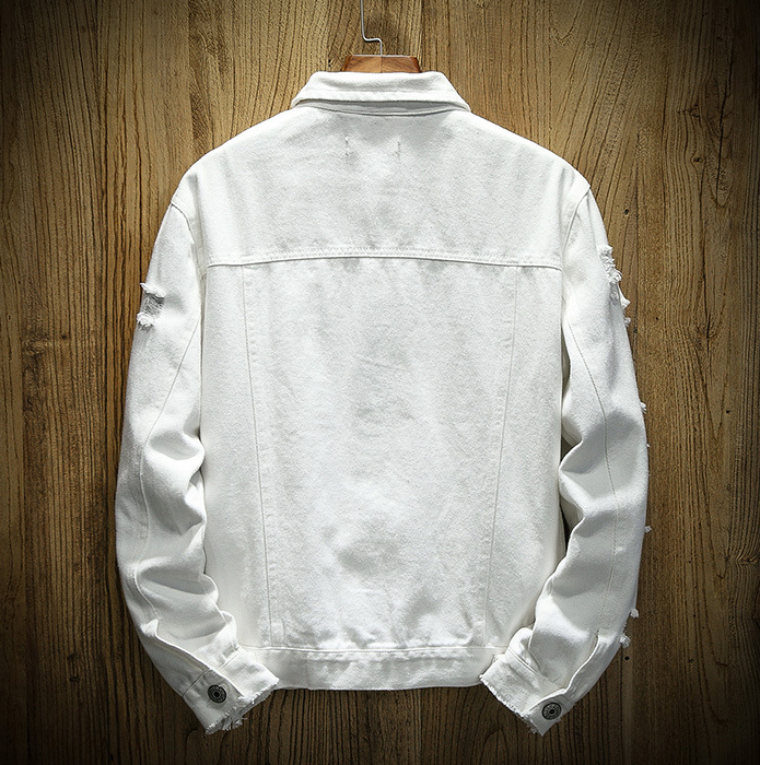 Ripped Denim Jacket Image 3