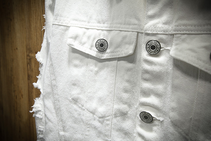 Ripped Denim Jacket Image 1