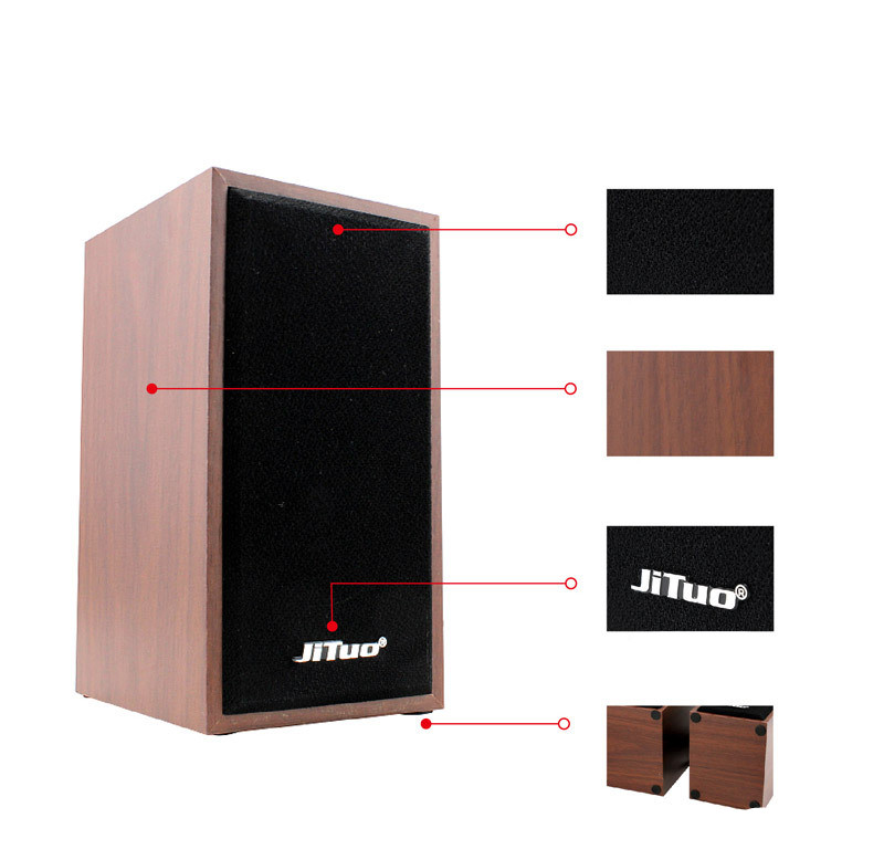 JT-2801 Wooden USB Speakers 3