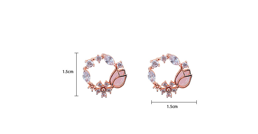 Rose Flower Earrings