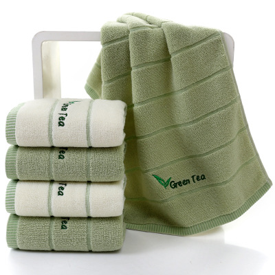 Pure Cotton Towel Greenish White