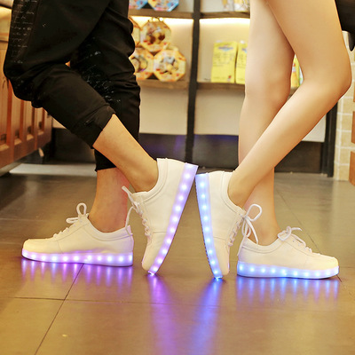 Various colors of LED shoes
