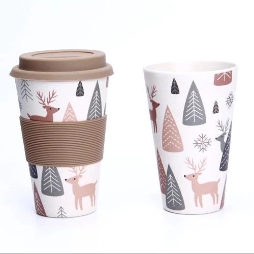 Bamboo Fiber Water Cup Image 1