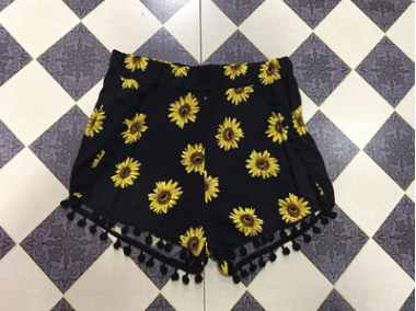 Close up of shorts details