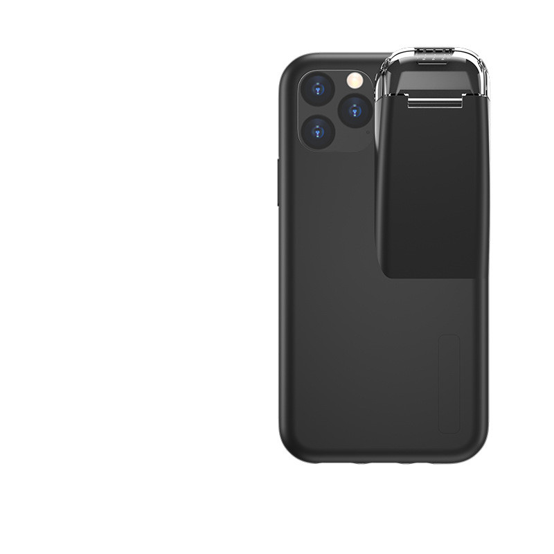 Close-up of the charging compartment