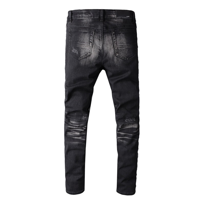 Motorcycle Jeans Back View