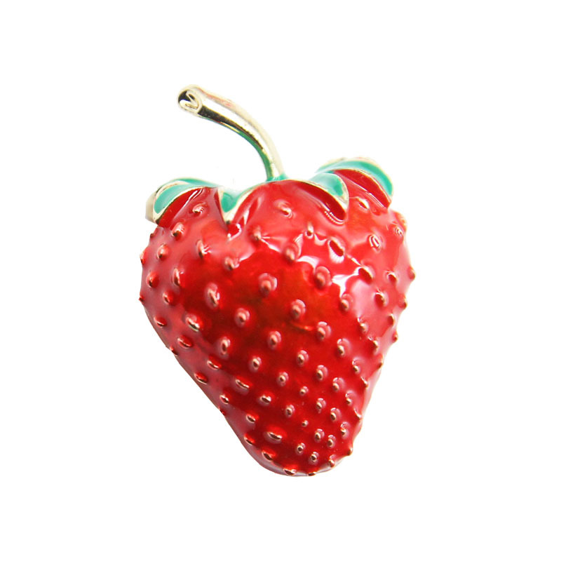 Dripping Oil Strawberry Brooch - Image 4