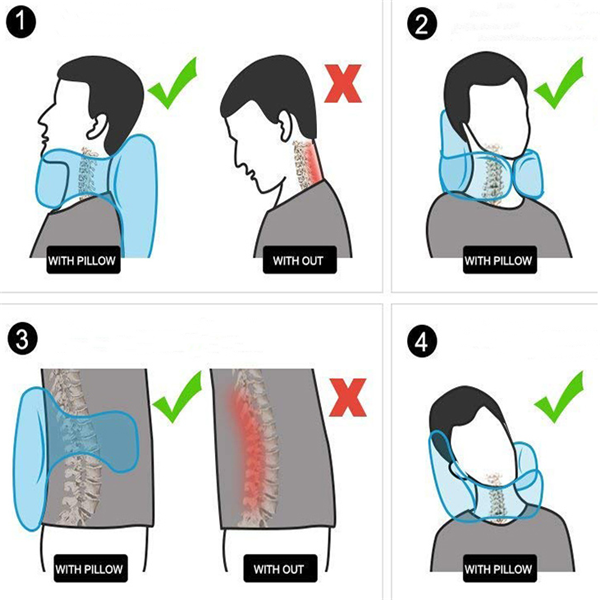 Memory Foam Travel Pillow Image 2