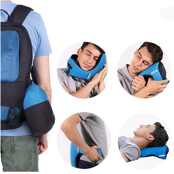 Memory Foam Travel Pillow Image 1