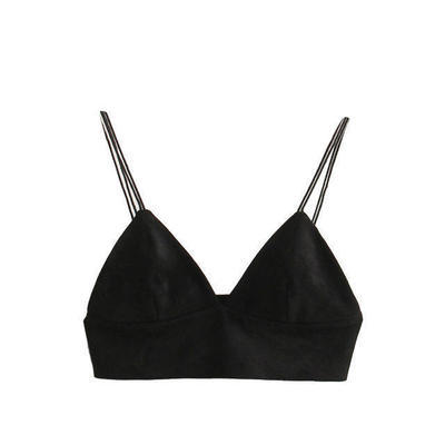 Deep V Neck Crop Top Image 6