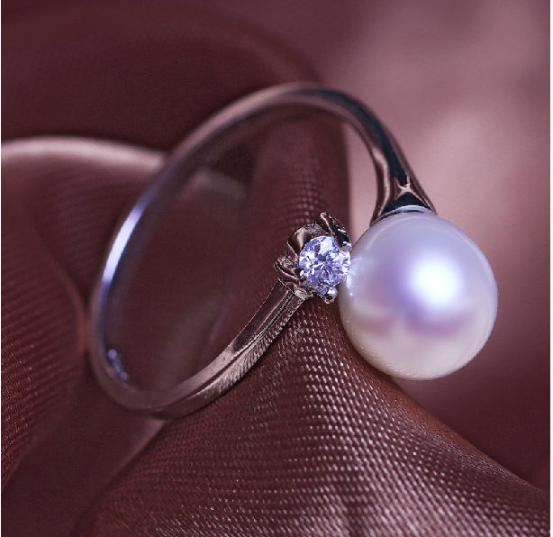 Natural Pearl Ring - White Color