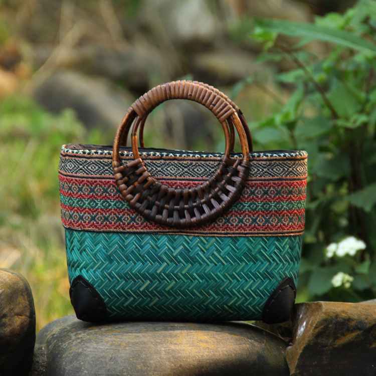 Orange Handwoven Bag
