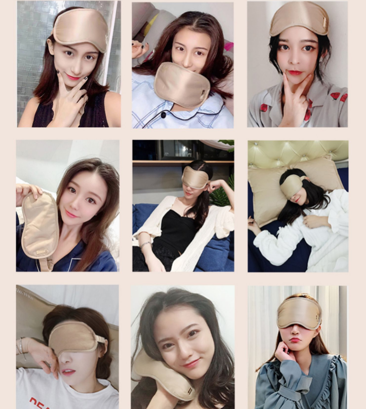 Relaxing with Eye Mask