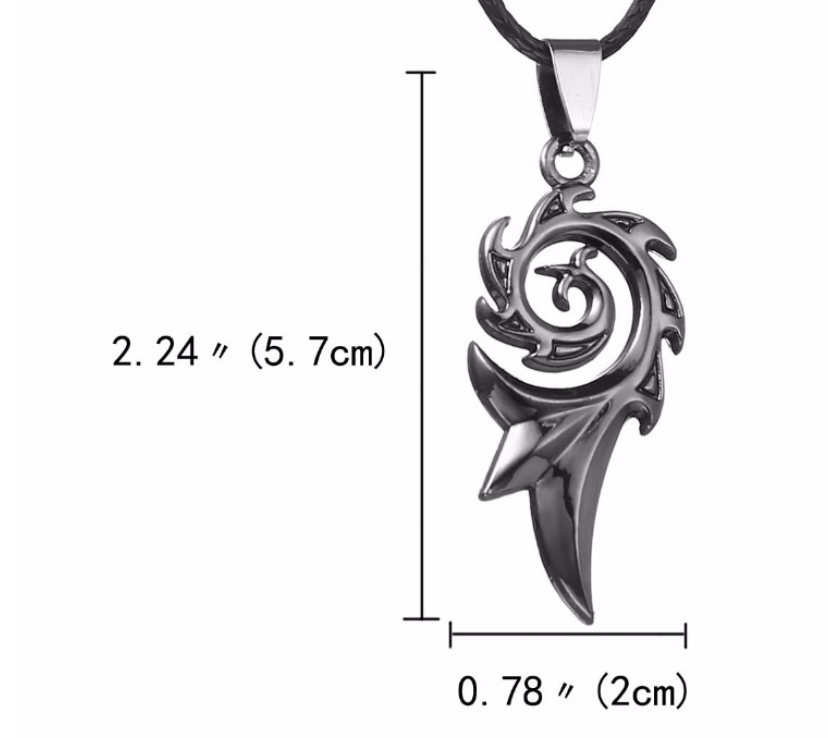 Close up of the necklace