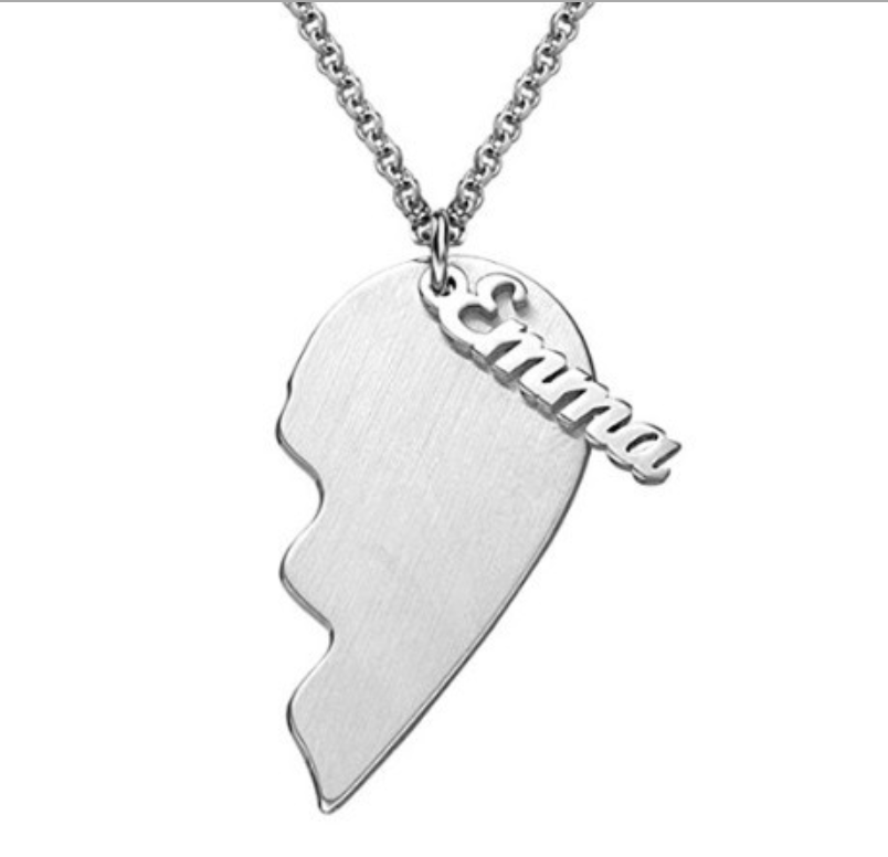 s925 Silver Heart Necklace - Alloy Finish