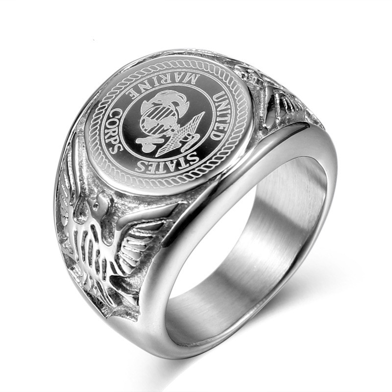 Marine Corps Eagle Stainless Steel Ring - Image 5