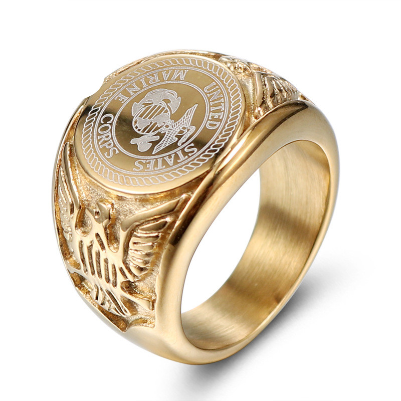 Marine Corps Eagle Stainless Steel Ring - Image 3