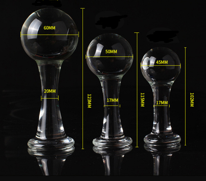 Crystal Glass Anal Plug