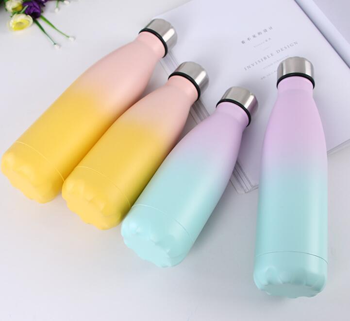 Rainbow Color Cola Bottle Blue