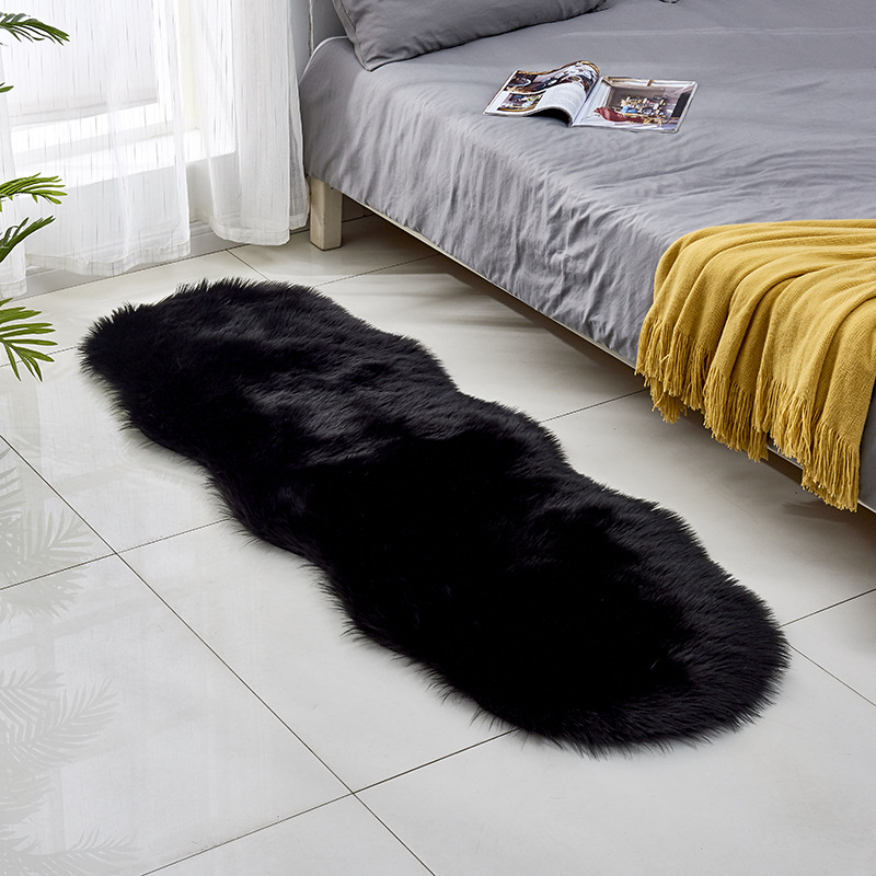 Faux Sheepskin Rug in Living Room