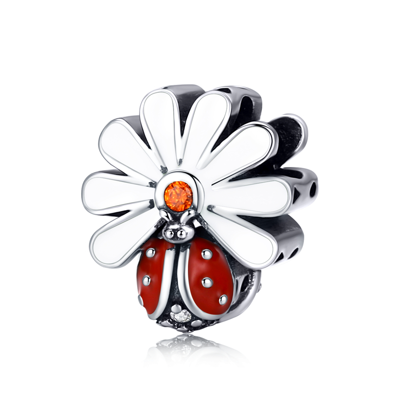 Charme de Prata Esterlina Original 2020 - Joaninha