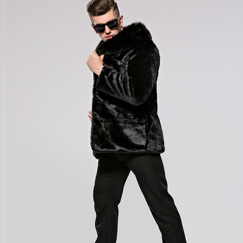 Men's Faux Fur Coat Image 2