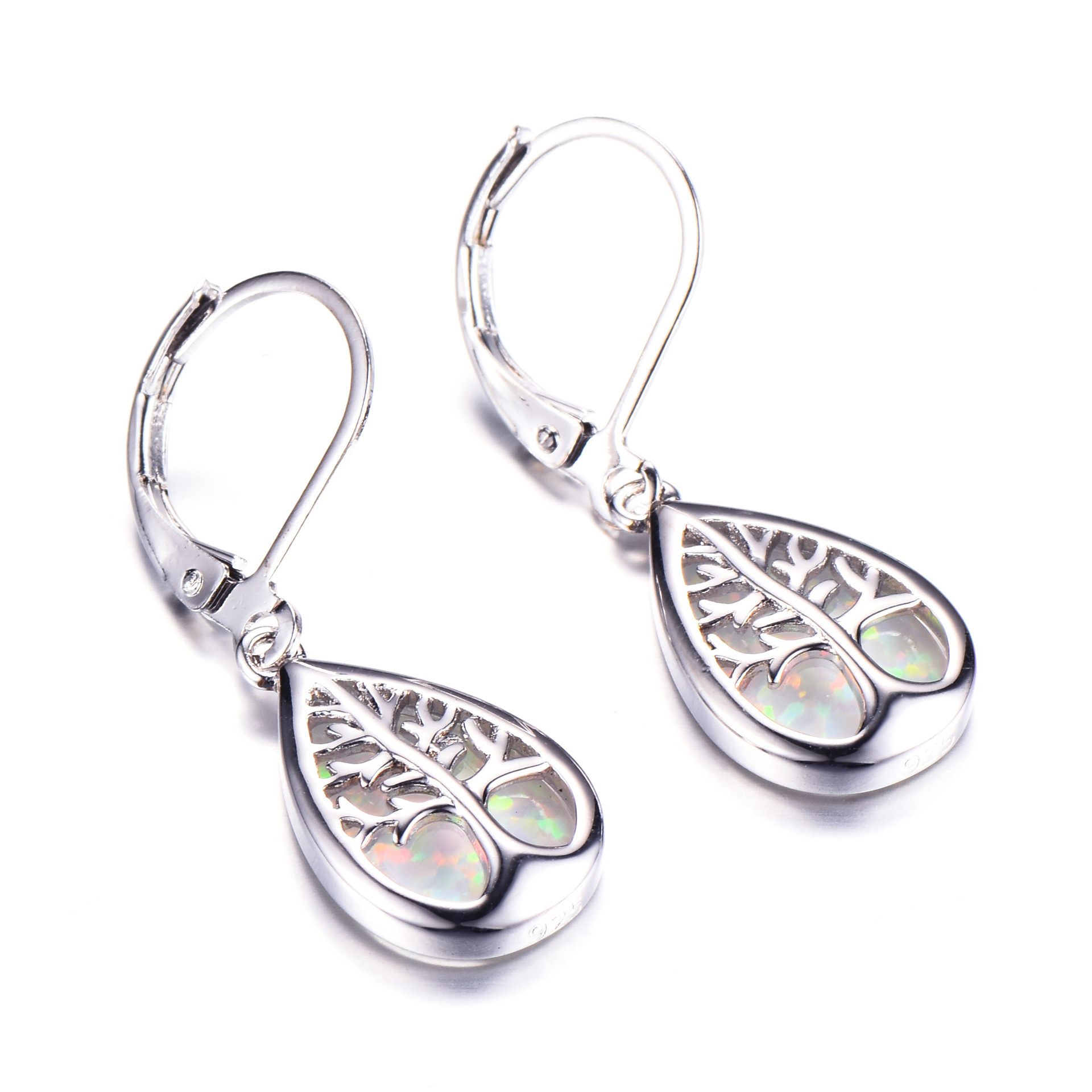 Tree of Life Earrings - Blue Color