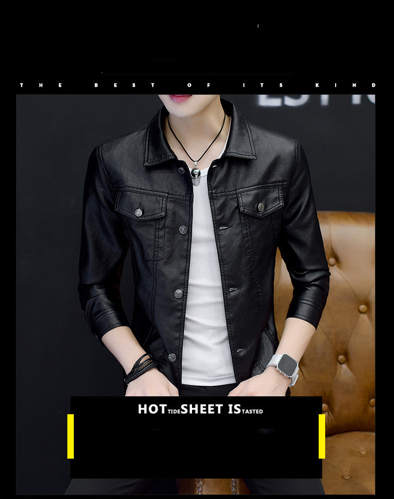 Men's Leather Jacket - Style 3