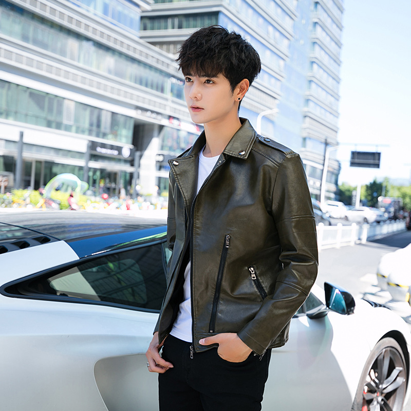 Men's Leather Jacket Image 5