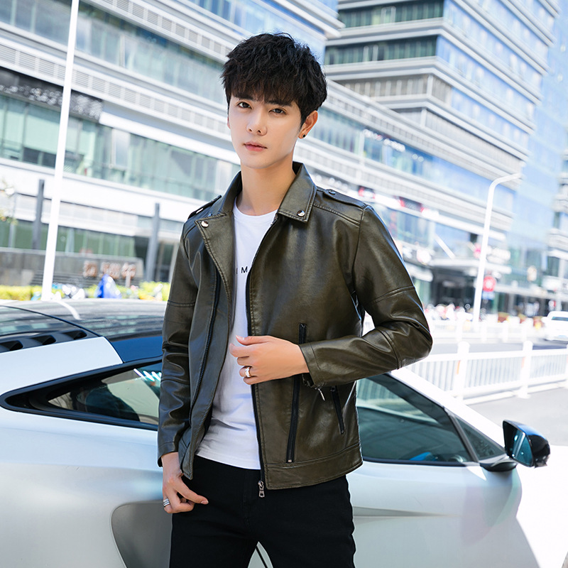 Men's Leather Jacket Image 3