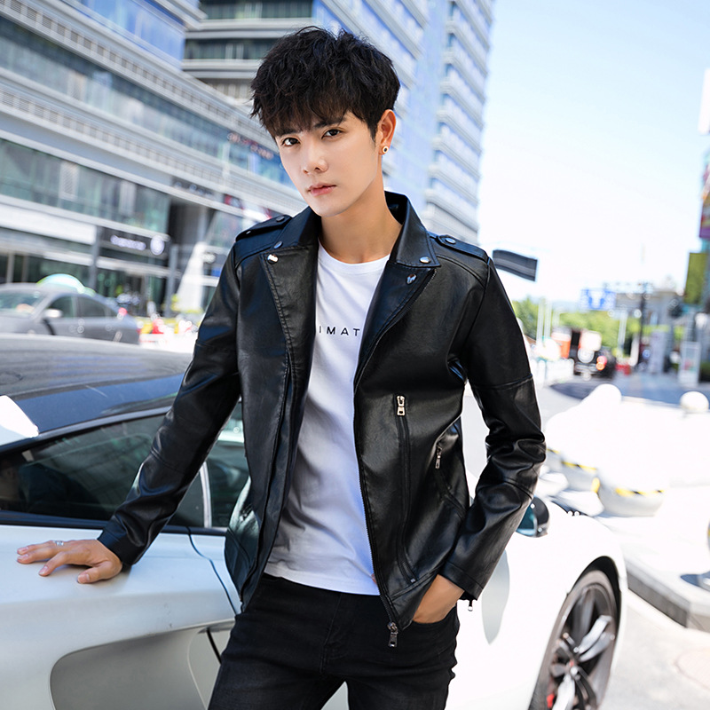 Men's Leather Jacket Image 4