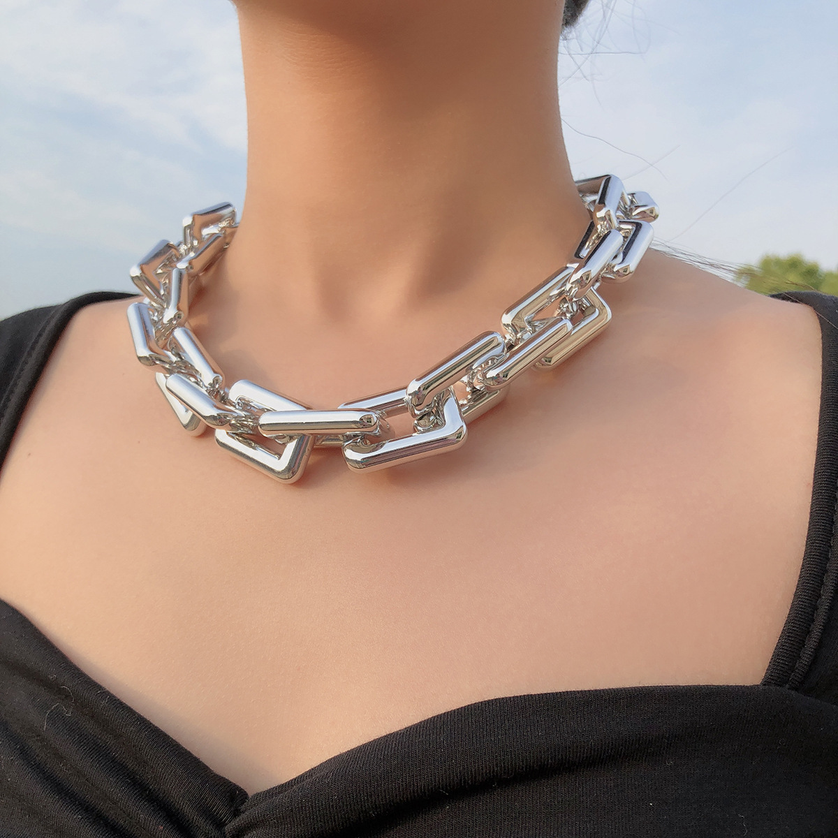 Rose Gold Choker Necklace