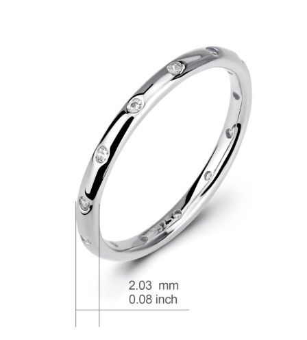 Copper plated silver ring