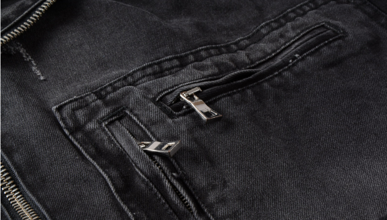 Black Denim Jacket Image 4