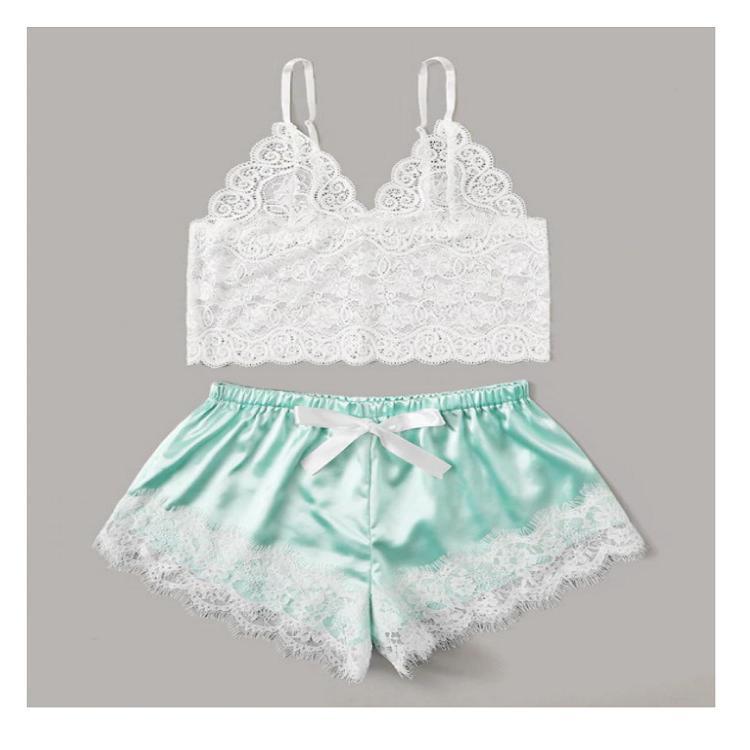 Lace Two-Piece in Green