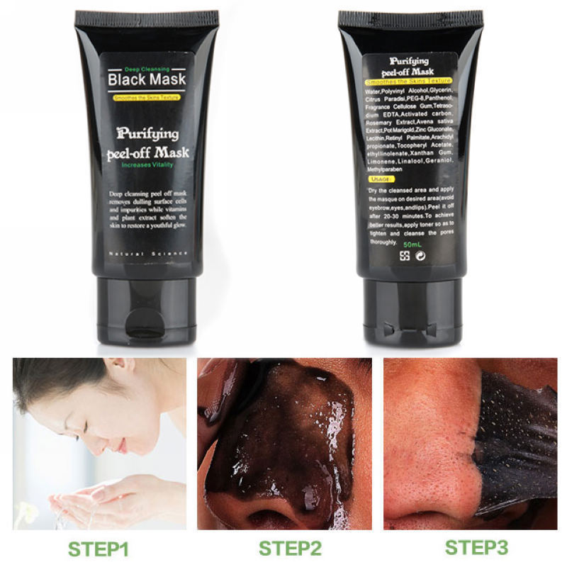 Application of Activated Charcoal Black Mask
