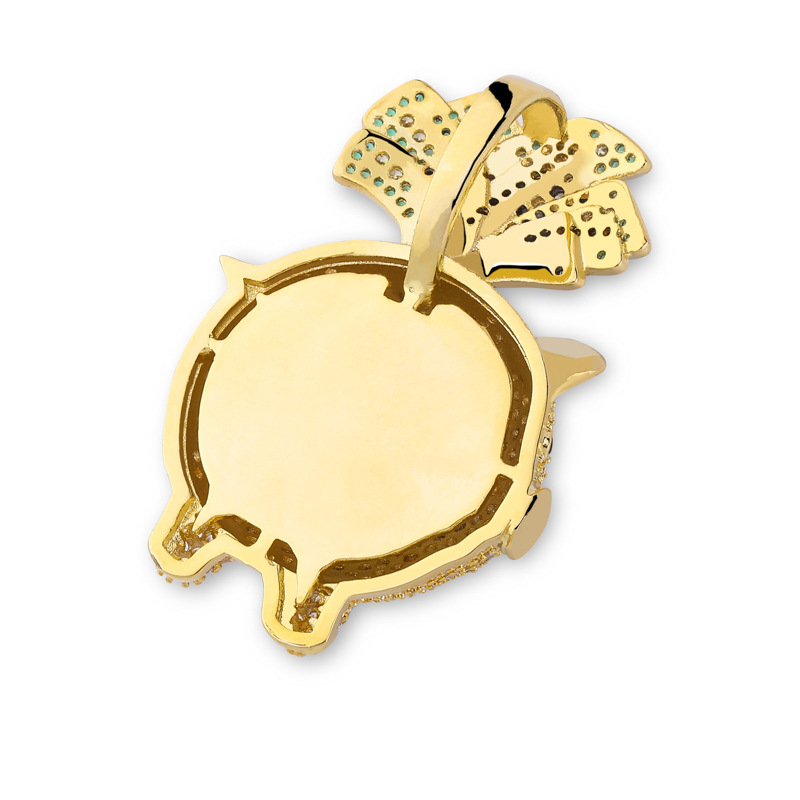 Piggy Pendant Necklace in Silver