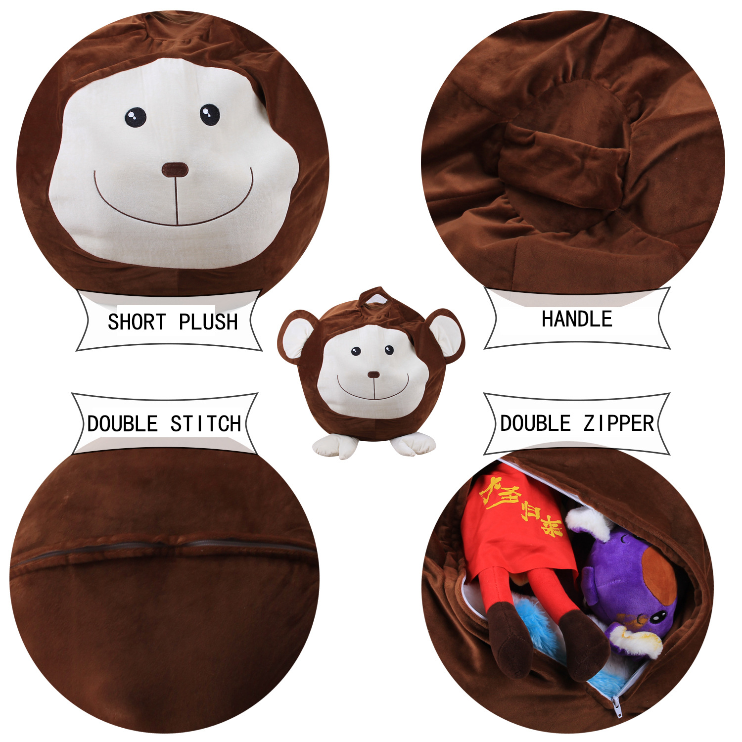 Animal Toy Storage Bag Image 2