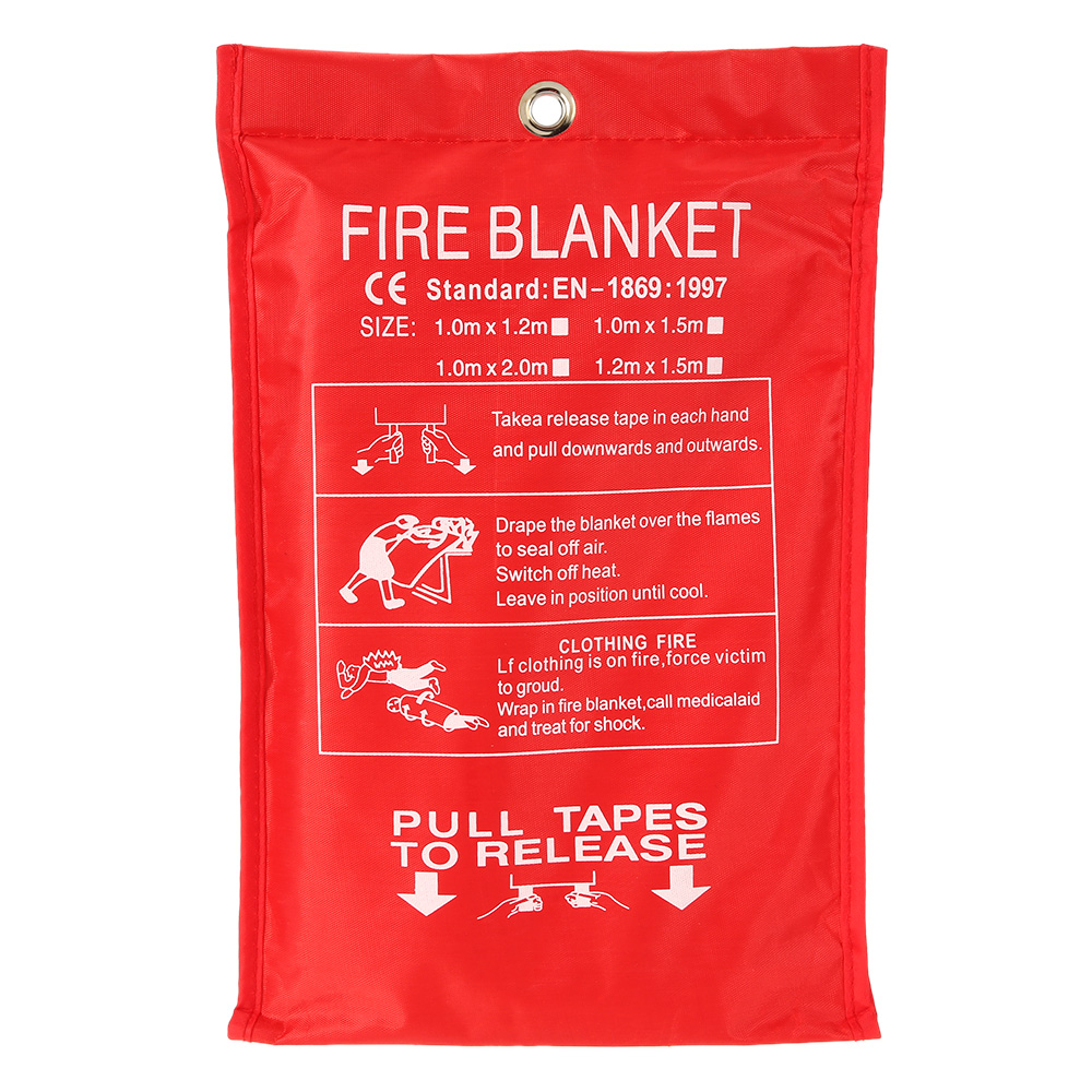 Fire Blanket in Use