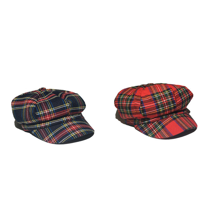 Red Plaid Cap