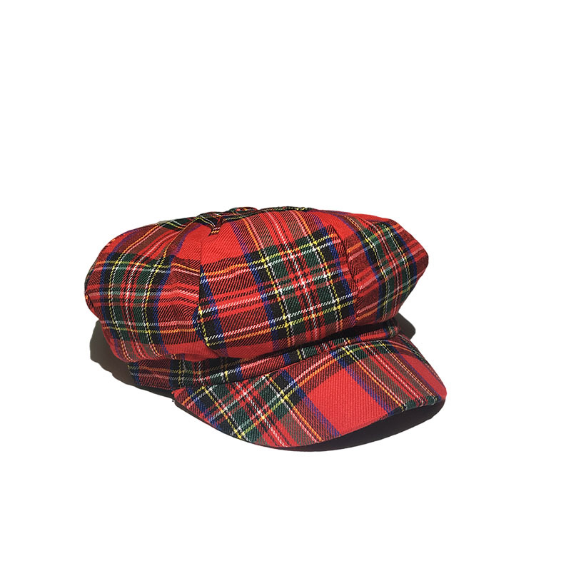 Green Plaid Cap