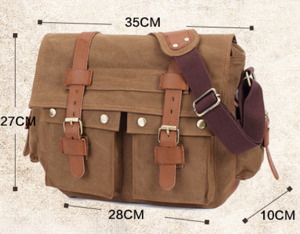 Men's Canvas Shoulder Bag Variations