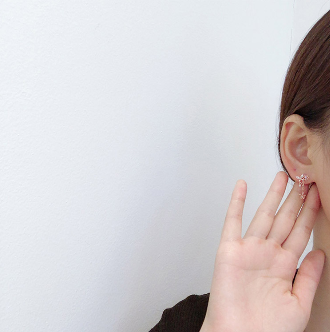 Close Up of Butterfly Earrings