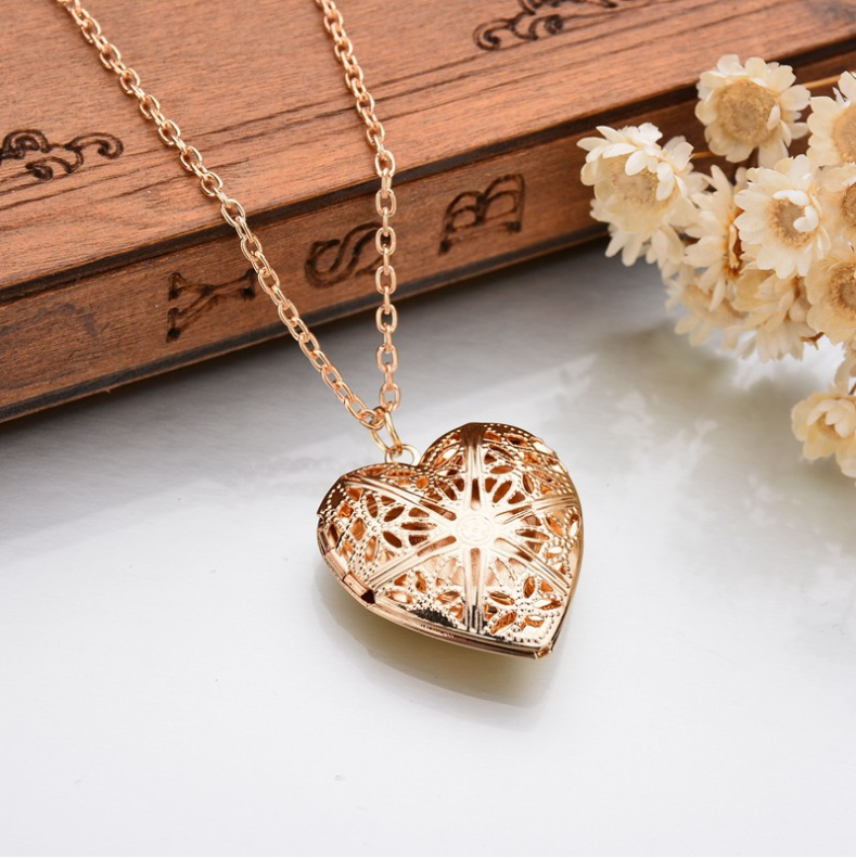 Heart Necklace in Gold Color