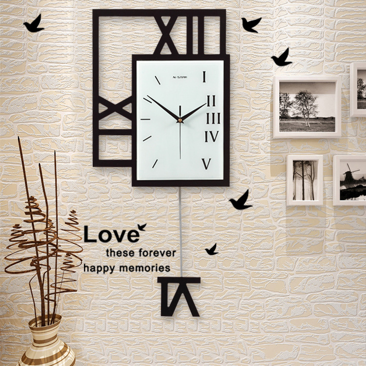 Creative Silent Swing Quartz Clock Image 2