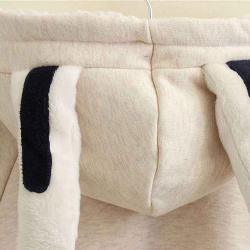 Rabbit Ear Hooded Cape Coat Image 2