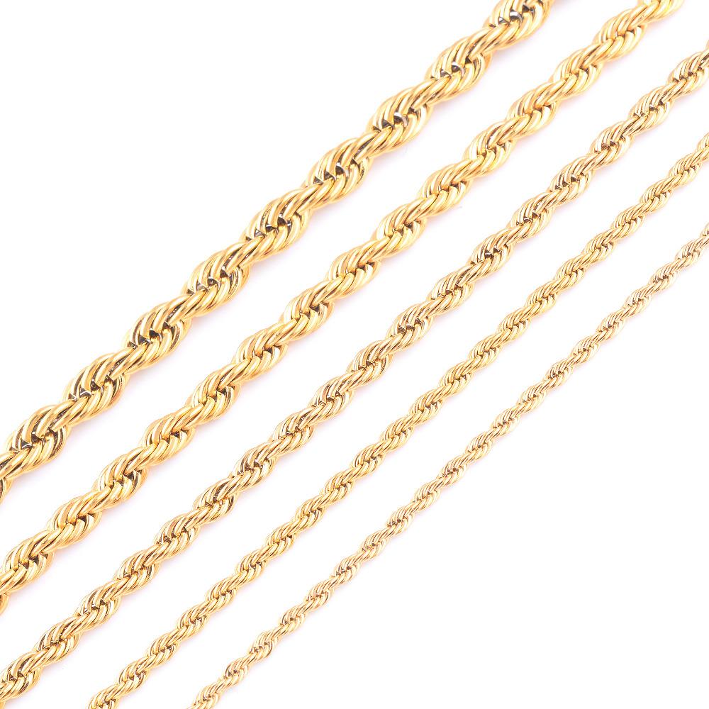 Golden Twist Chain Necklace 4