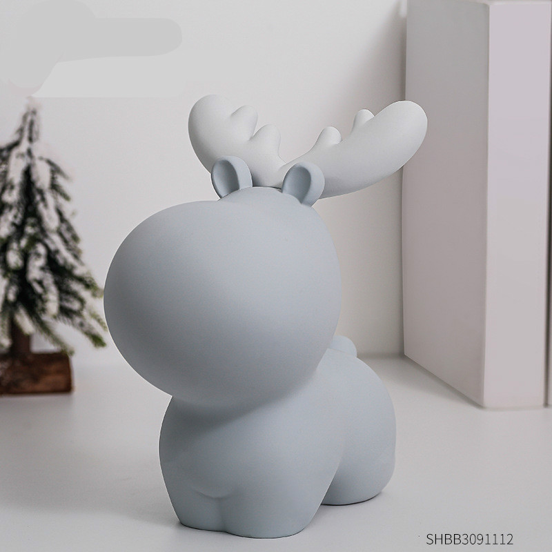 Nordic Deer Coin Bank Pink